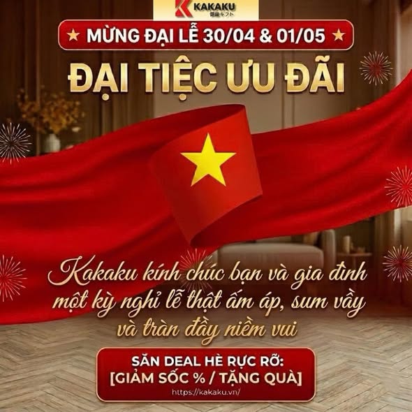 Mừng Đại Lễ 30/04 & 01/05 – Ưu Đãi Ghế Massage Kakaku Hấp Dẫn